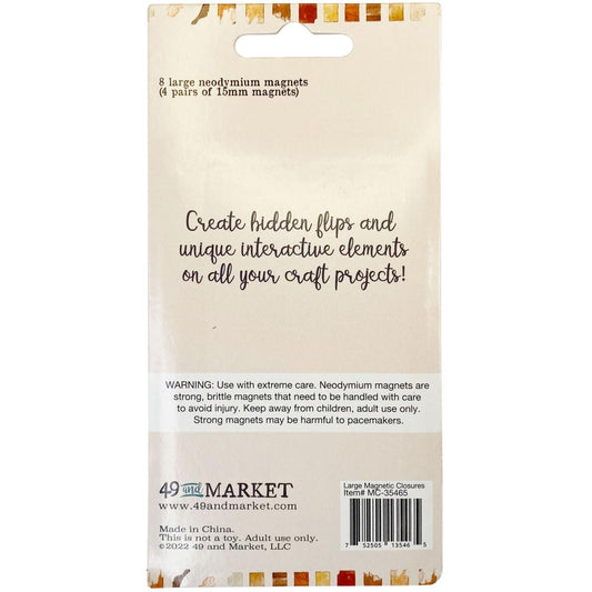 49 And Market Foundations Magnetic Closures - Large