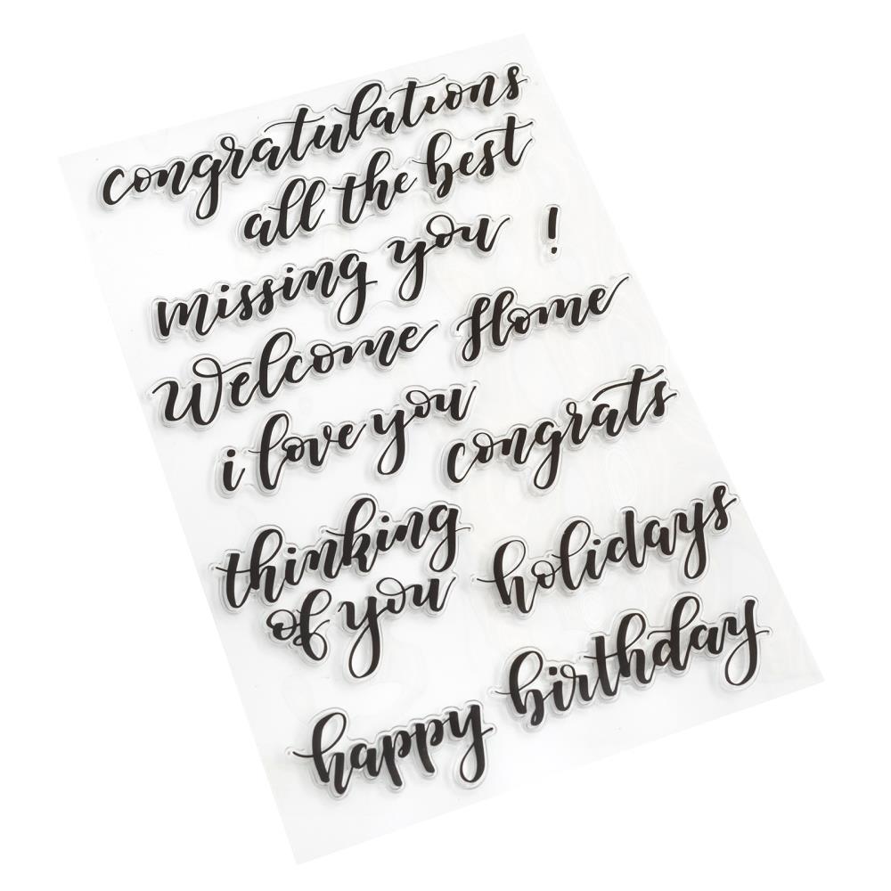 Kelly Creates Acrylic Traceable Stamps - Bouncy Sentiments