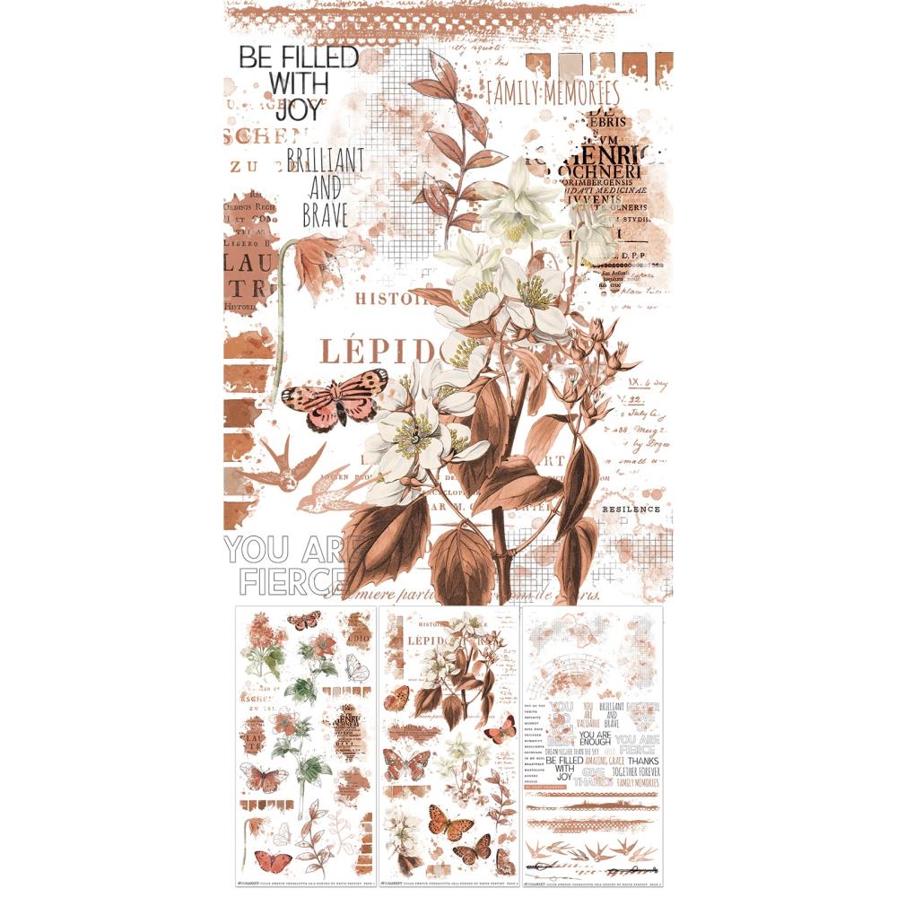 Terracotta Rub-On Transfer Set