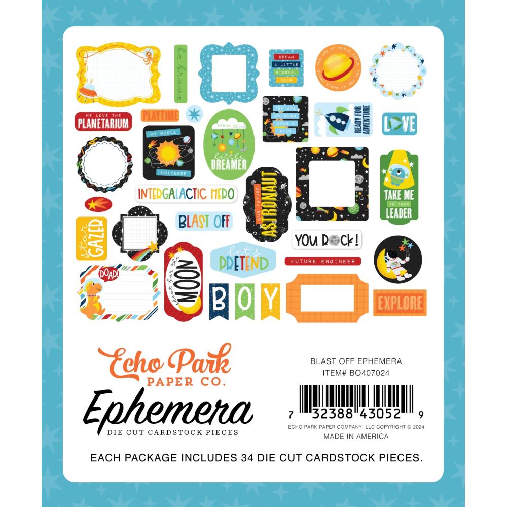 Echo Park Ephemera - Blast Off
