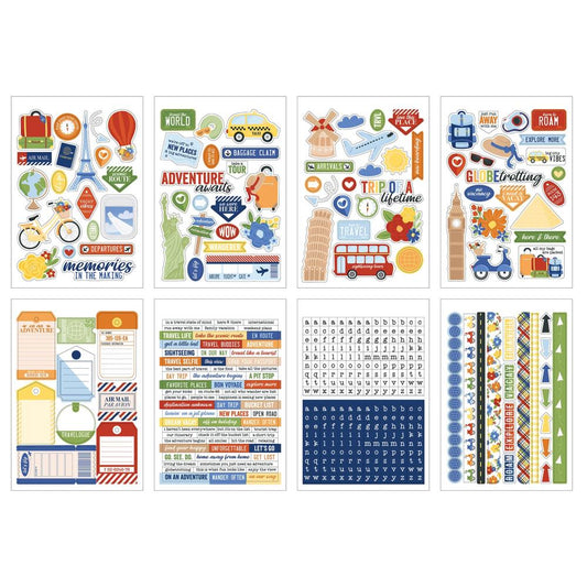 Born To Travel Sticker Book