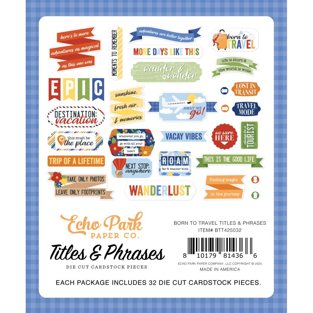 Born To Travel Titles & Phrases