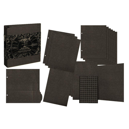 Staples Binder Album With Interactive Pages - Black