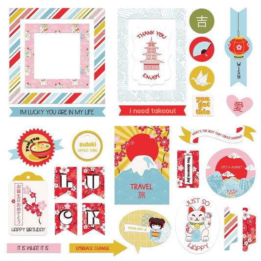 Lucky Cat - Cardstock Ephemera