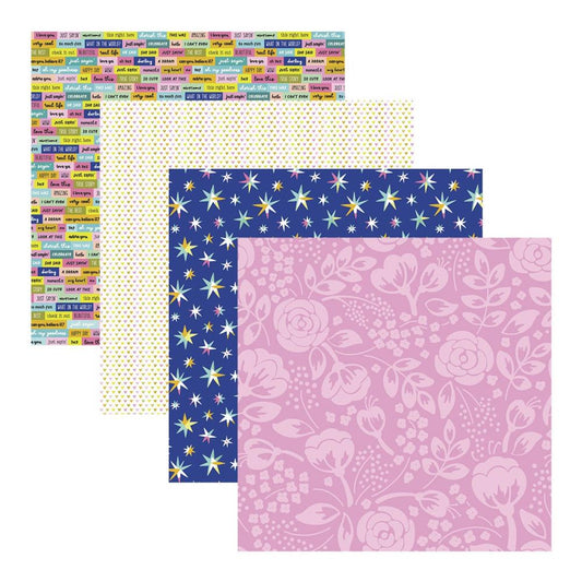 Spellbinders 12"X12" Printed Paper Pack by Kelly Bangs - Just Sayin'
