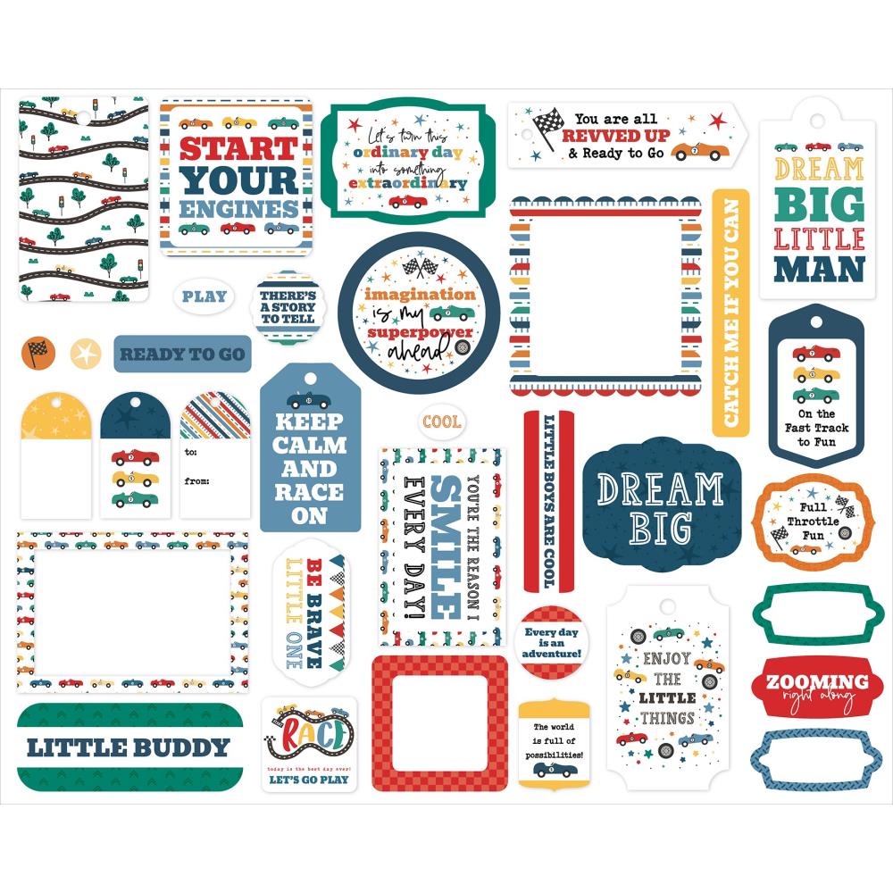 Vroom! Ephemera - Frames & Tags