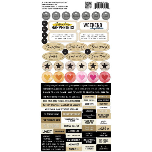 The Flower Emporium Die-Cuts Cardstock Stickers By Vicki Boutin