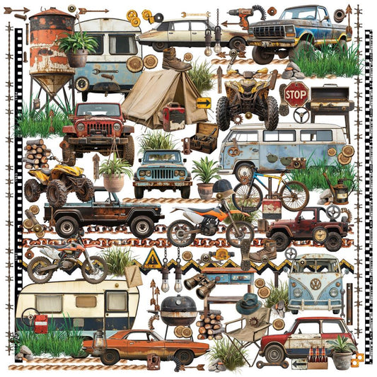 Rust and Revs 2.0 Laser-Cut Elements by Dennis Bruton