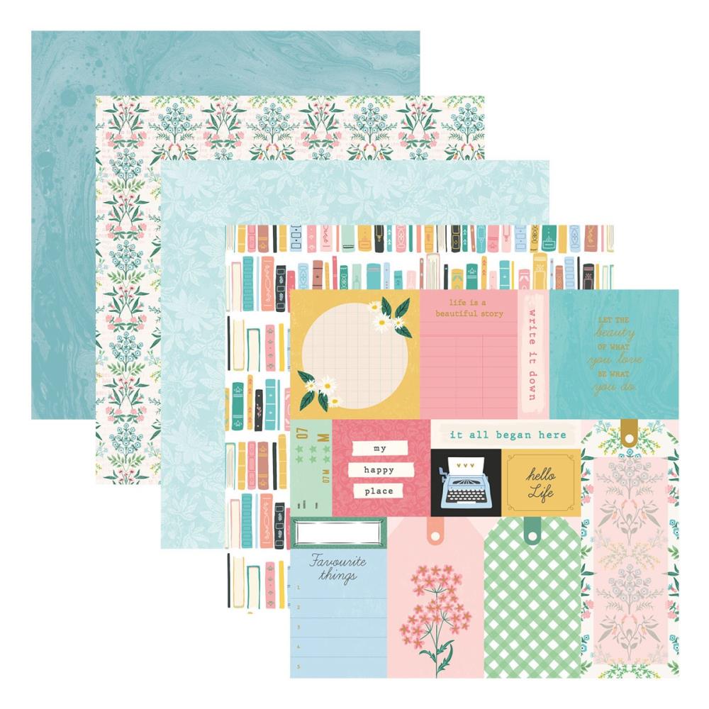 Spellbinders Designer Paper Pack 12"X12" From Rosie's Studio - Hello It's Me