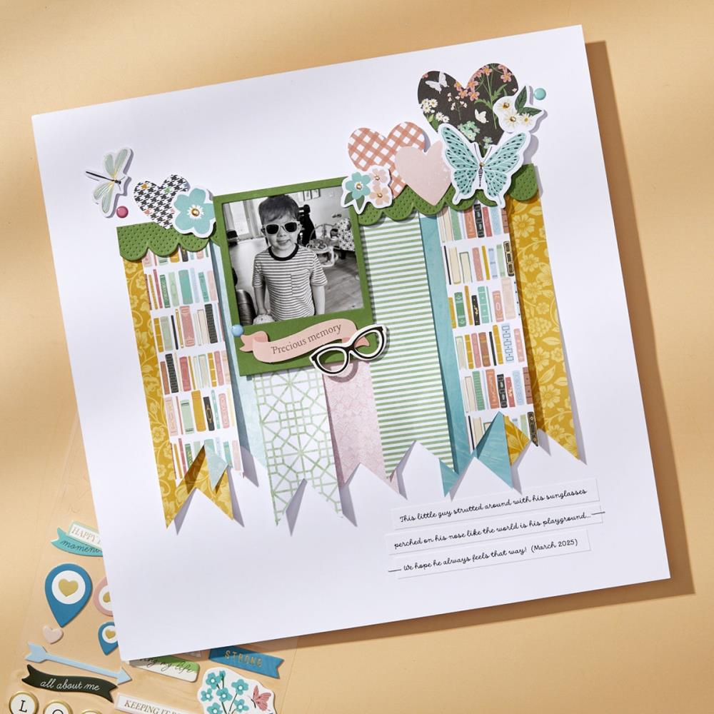 Spellbinders Designer Paper Pack 12"X12" From Rosie's Studio - Hello It's Me
