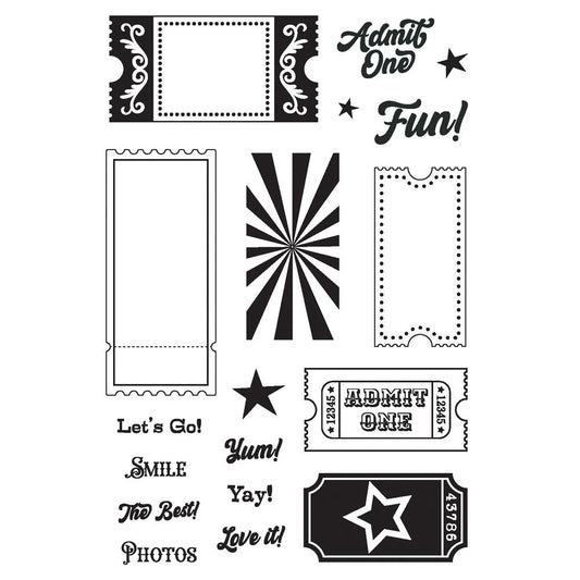 Fun Time Photopolymer Stamps - Tickets