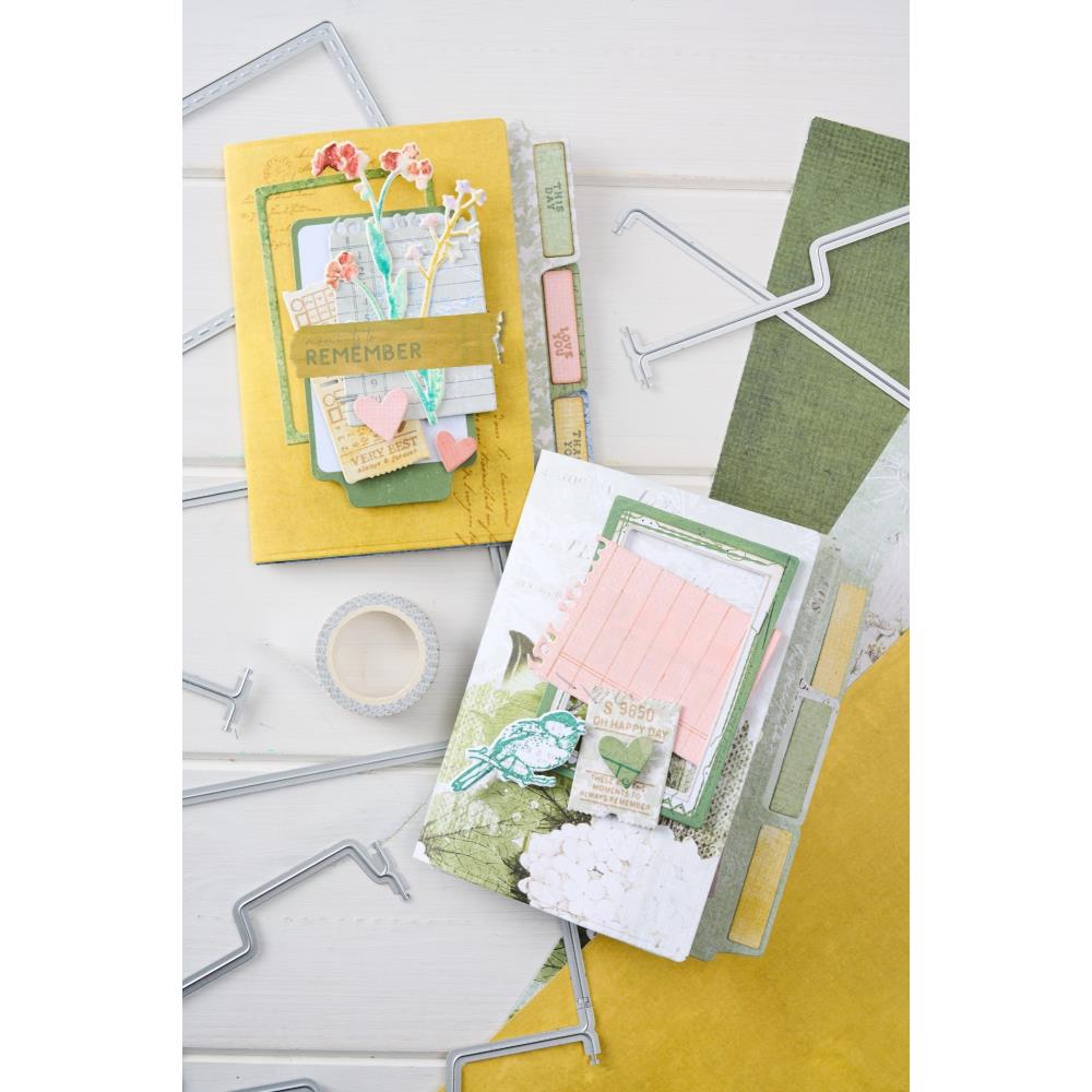 Sizzix Thinlits Die Set 15Pk, Snap and Swap File Folders by 49 and Market
