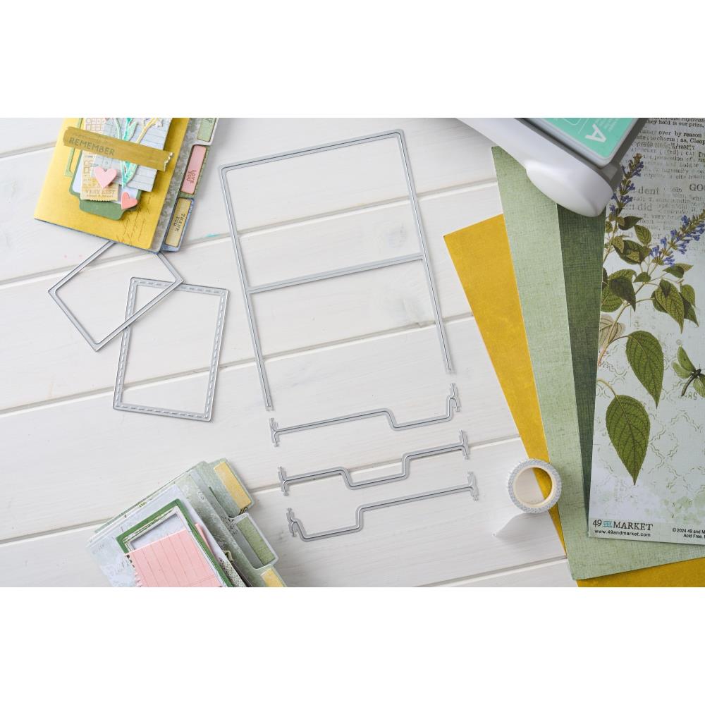 Sizzix Thinlits Die Set 15Pk, Snap and Swap File Folders by 49 and Market
