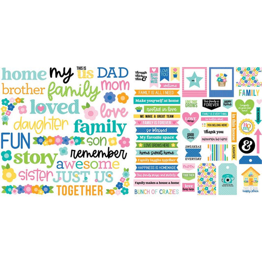 Bella Blvd Cardstock Ephemera Words - Love Grows Here