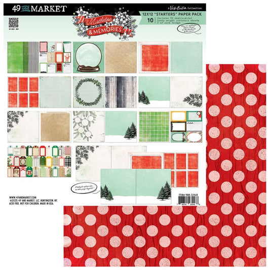 Mistletoe And Memories 12x12 "Starters" Paper Pack By Vicki Boutin