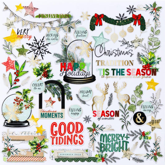 Mistletoe And Memories Foiled Die-Cut Assortment By Vicki Boutin