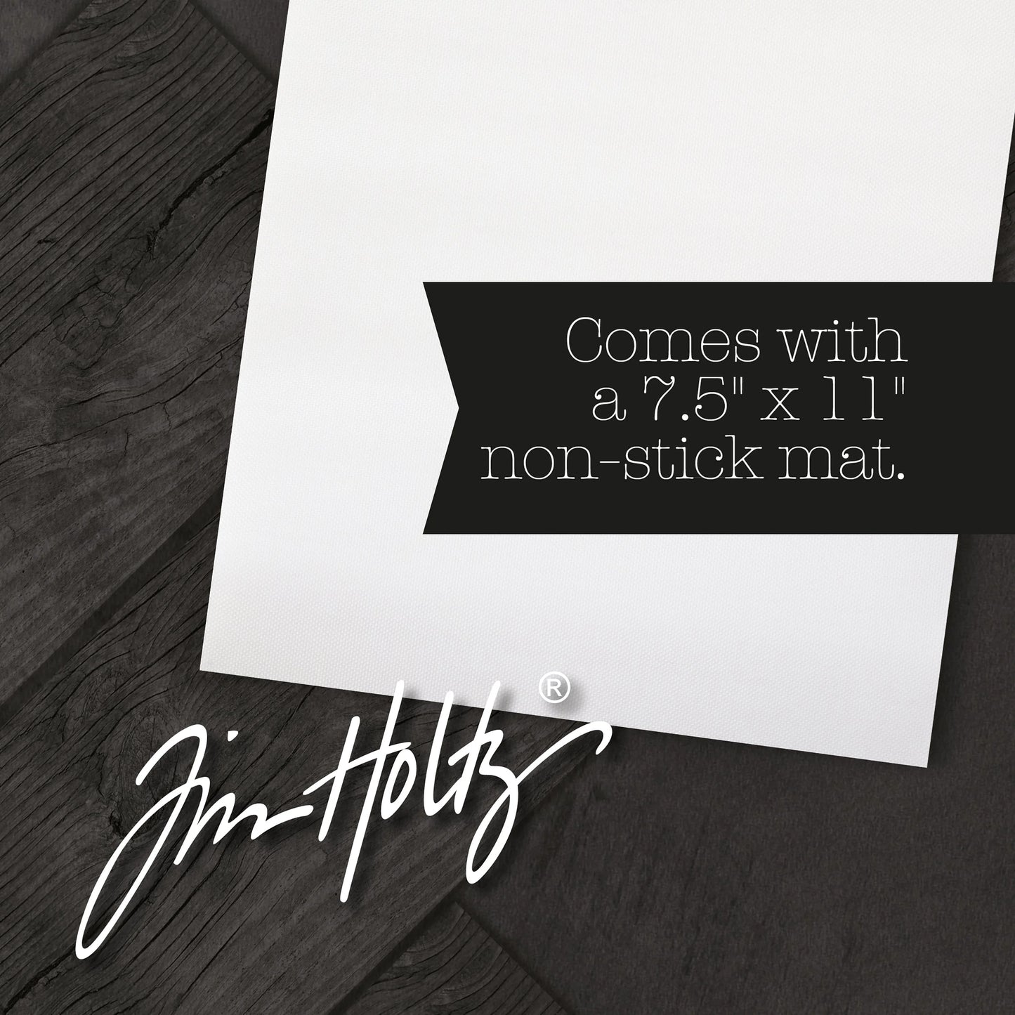 Tim Holtz 23" x 14" Glass Media Mat, Right Handed