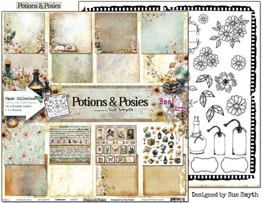 Bee Arty - Potions & Posies Collection by Sue Smyth