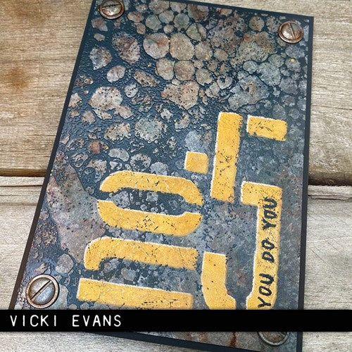 Tim Holtz Element Stencils - 12PK - MECHANICAL