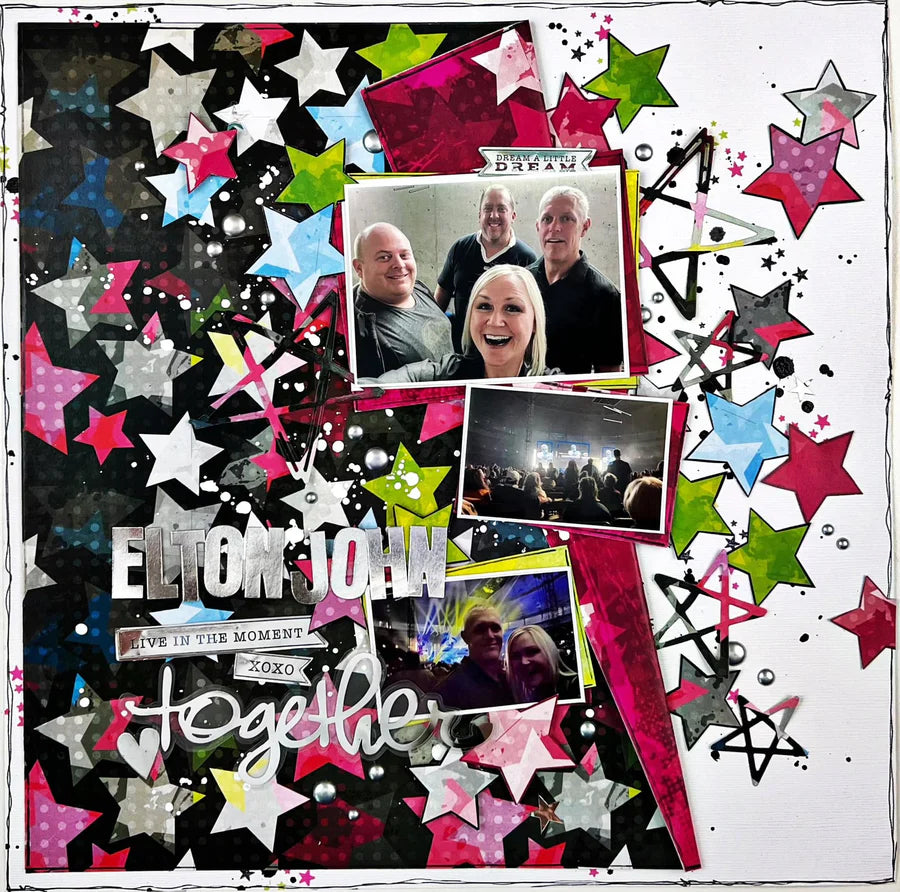 Scribbled Stars Metal Cutting Die