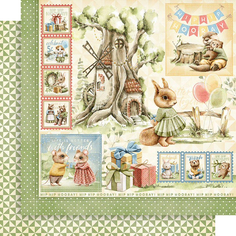 Graphic 45 Collection Pack 12"X12" - Hip Hip Horray