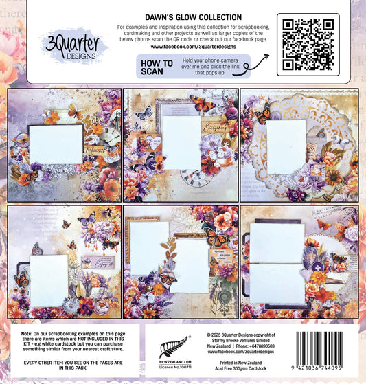 3Quarters Designs - Dawn's Glow - 12"x12" Pack