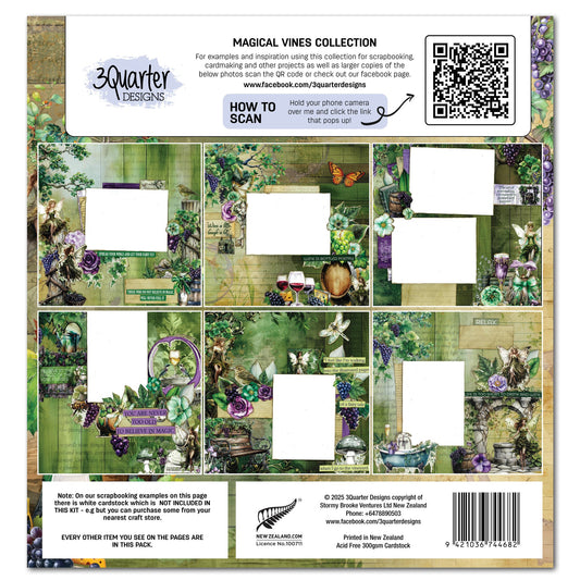 3Quarters Designs - Magical Vines - 12"x12" Pack