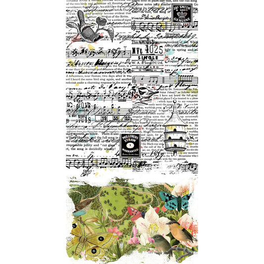 49 and Market Birdsong Washi Tape Sheet back