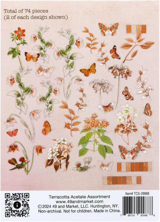 49 and Market Terracotta Acetate Assortment 713568PK Back Cover