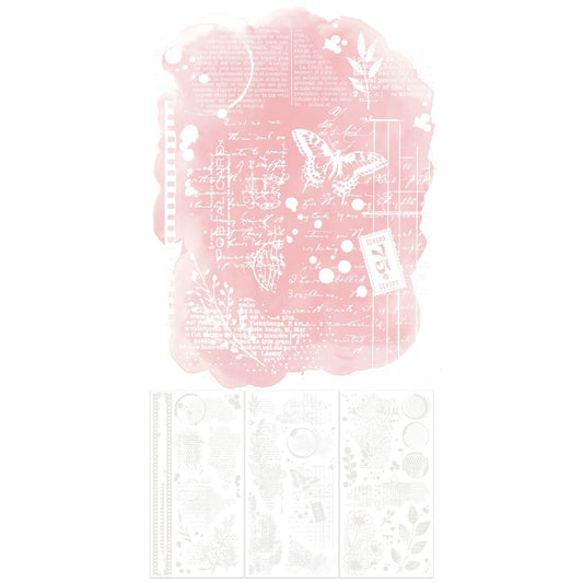 49 And Market Rub-On Transfer Set - Layers, Irresistible by Vicki Boutin