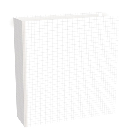 Simple Stories SN@P! D-Ring Binder 6"X8" - Simple Grid Chipboard Binder