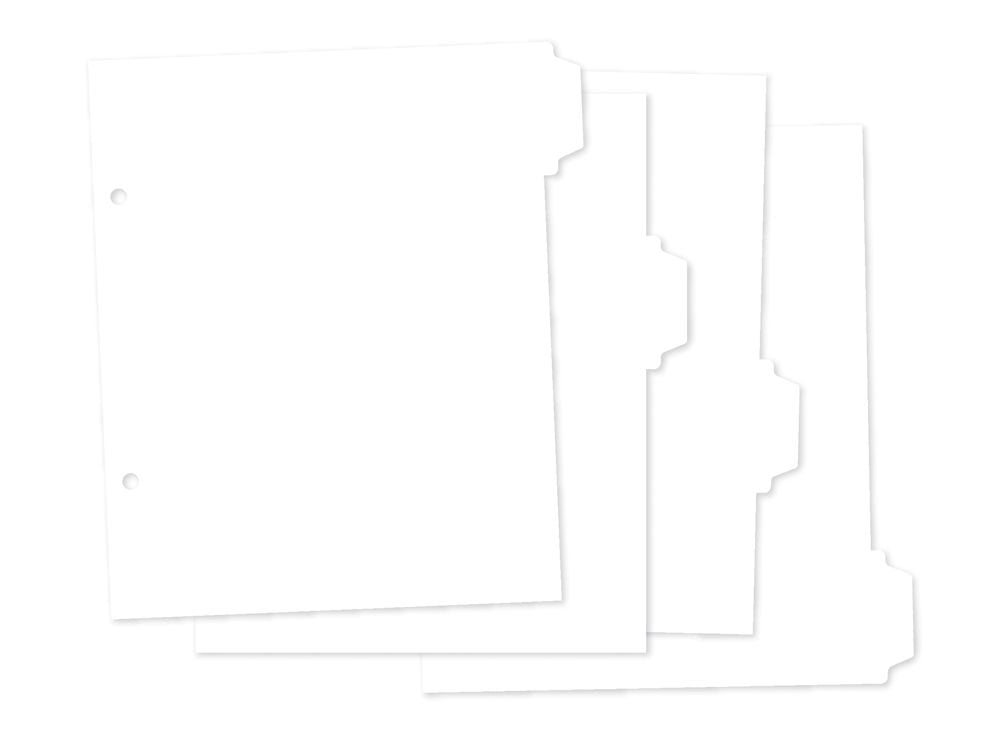 Simple Stories Sn@p! Divider Inserts For 6"X8" Binders - 4 Tabbed Dividers