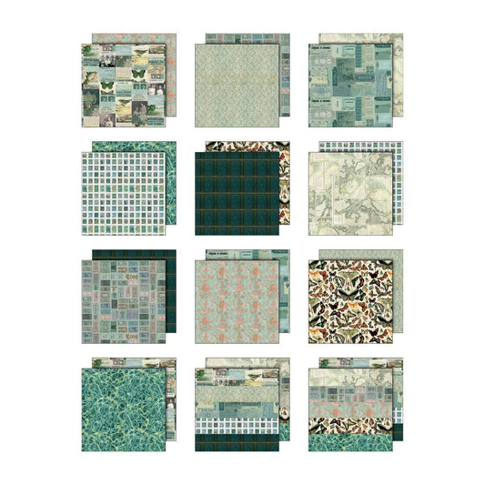 Idea-ology Double- Sided Cardstock 8"x8" - Palette Collection: Teal