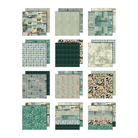 Idea-ology Double- Sided Cardstock 12"X12" - Palette Collection: Teal