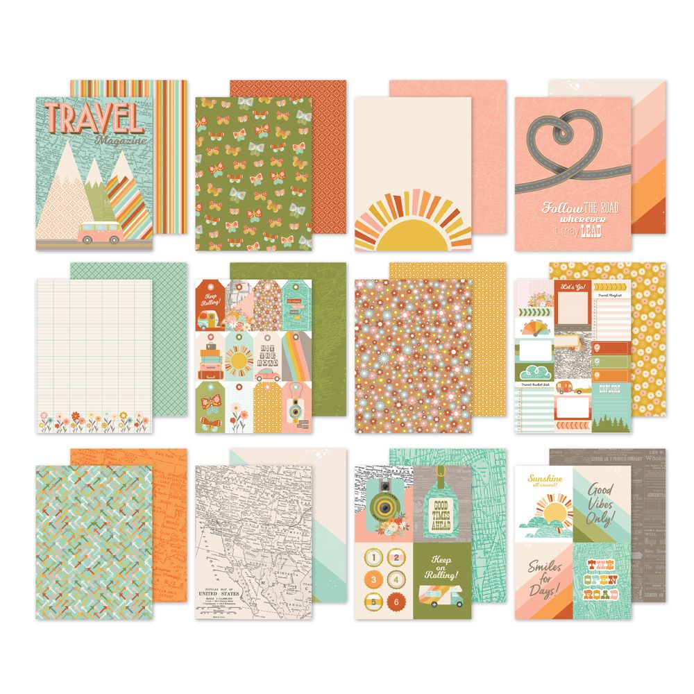 Simple Stories Paper Pad 6"X8" - Open Road