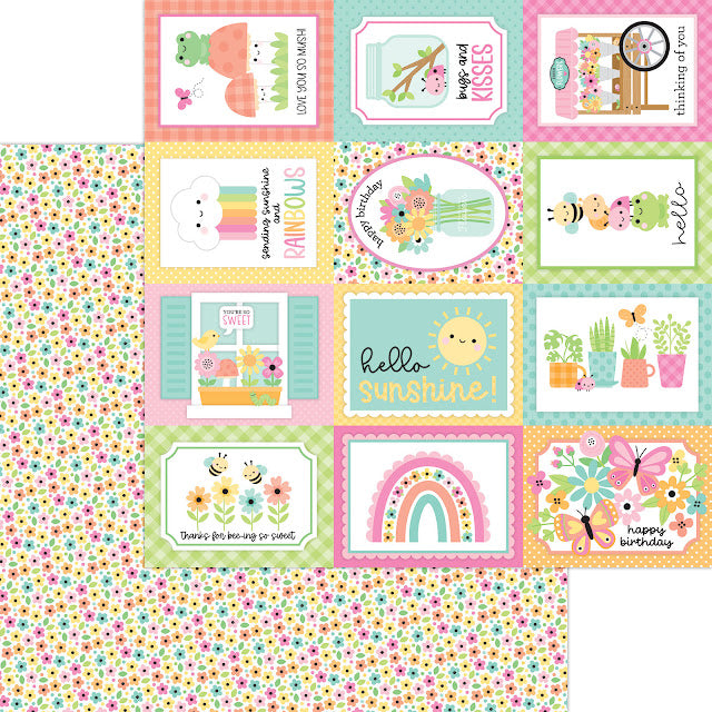 Doodlebug Double-Sided Paper Pack 12"X12" - Butterfly Kisses