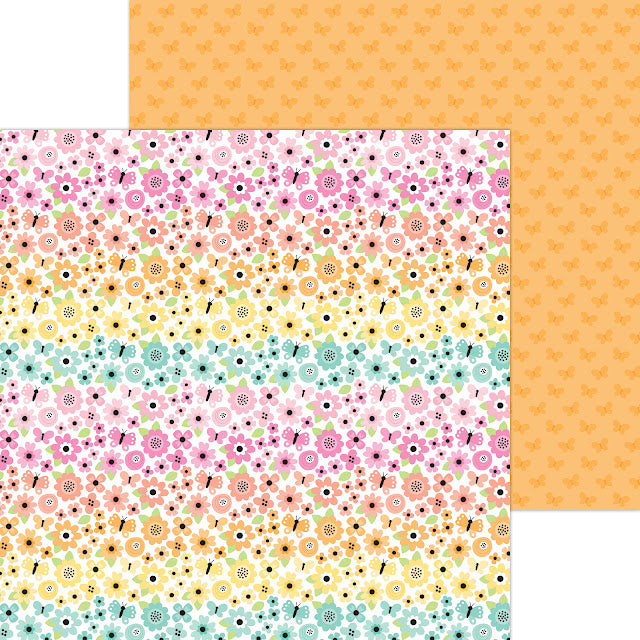 Doodlebug Double-Sided Paper Pack 12"X12" - Butterfly Kisses