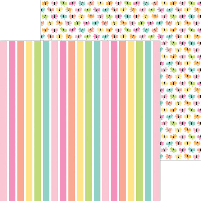 Doodlebug Double-Sided Paper Pack 12"X12" - Butterfly Kisses