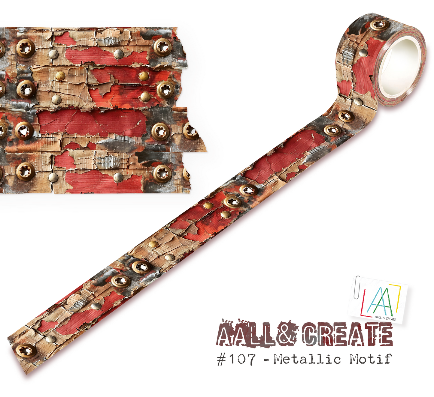 AALL & Create Washi Tape - #107 Metallic Motif