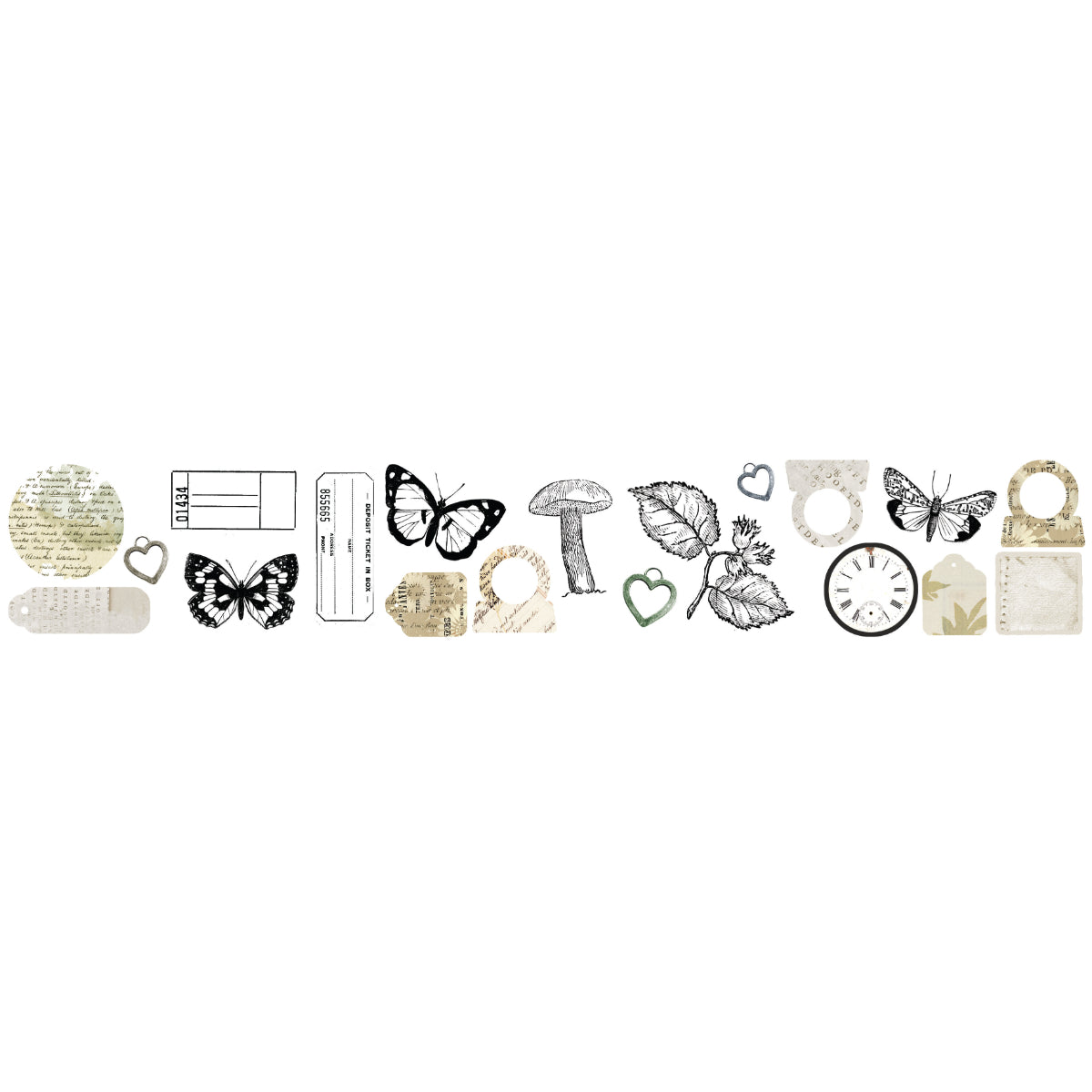 ACSCT0004 Arden Creative Studio Vintage Makers Essentials Kiss Cut PET Tape designs