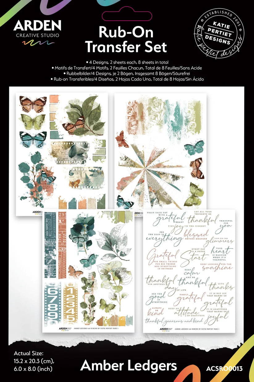 Arden Creative Studio - Amber Ledgers - Rub-On Transfer Set