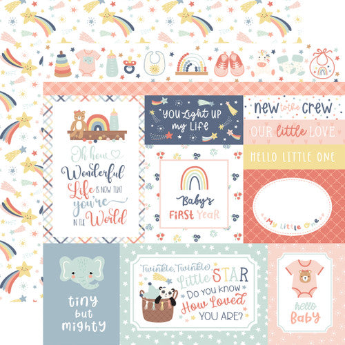 Baby On Board Girl Collection Paper Pack 12"X12"