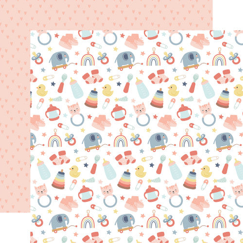Baby On Board Girl Collection Paper Pack 12"X12"