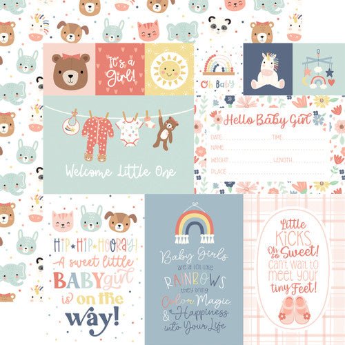 Baby On Board Girl Collection Paper Pack 12"X12"