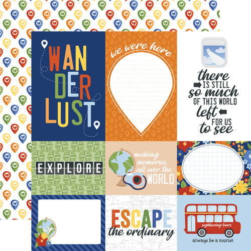 Born To Travel Collection Paper Pack 12"X12"