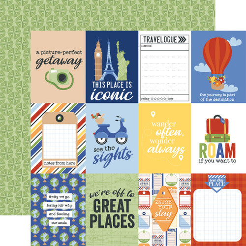 Born To Travel Collection Paper Pack 12"X12"