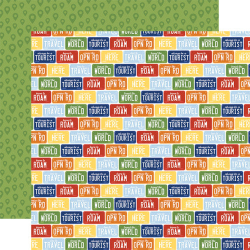 Born To Travel Collection Paper Pack 12"X12"