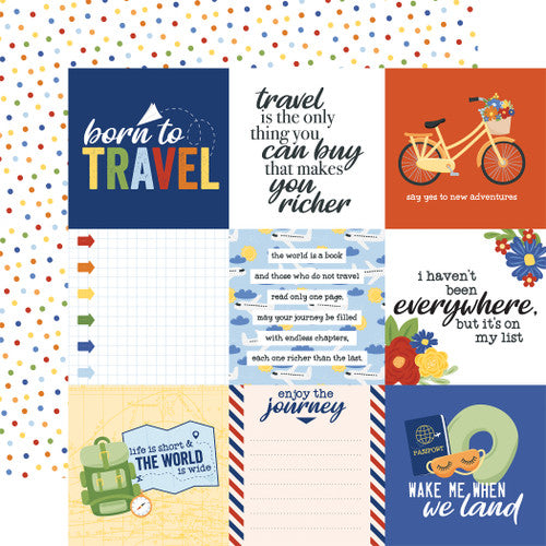 Born To Travel Collection Paper Pack 12"X12"