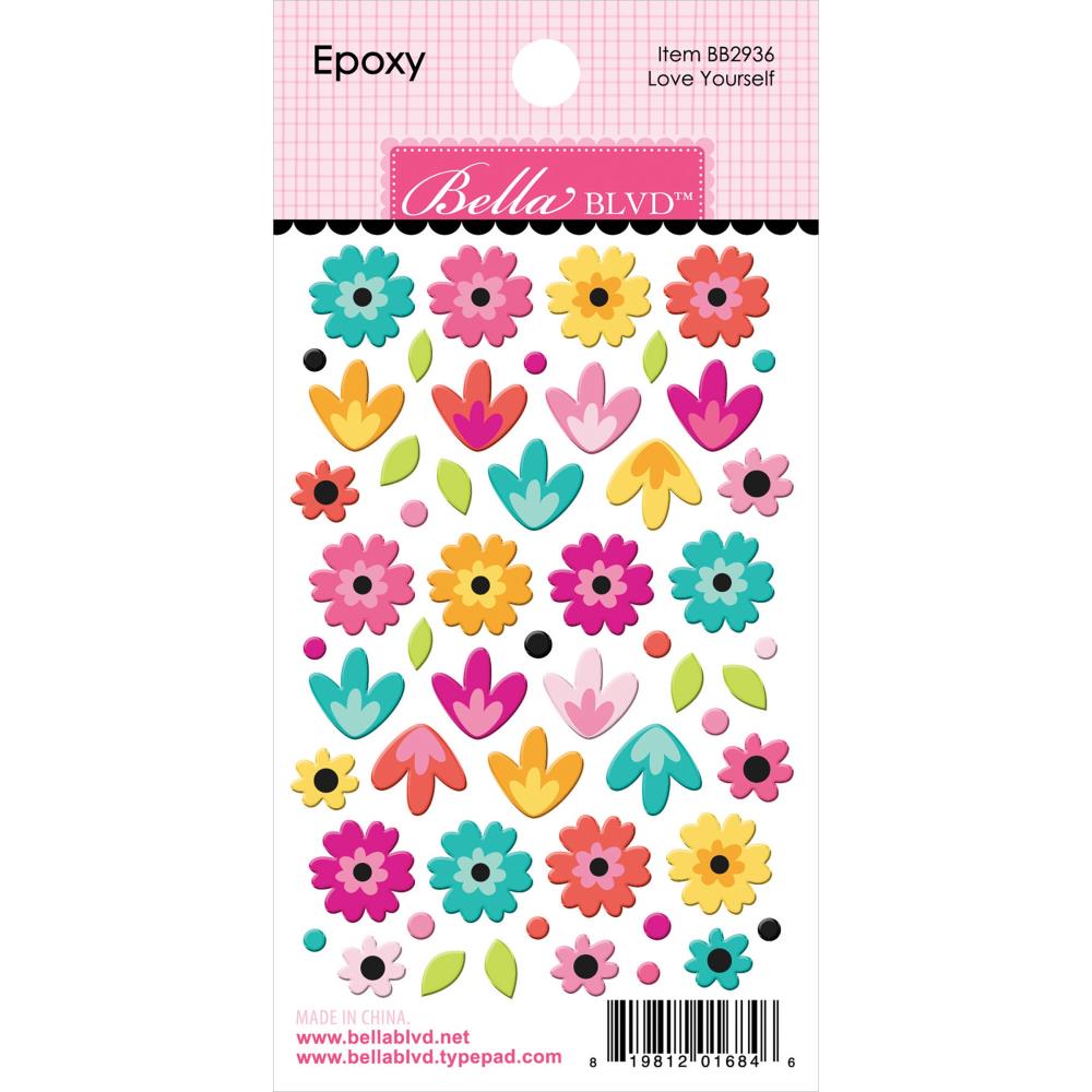 Bella Blvd Epoxy Stickers - Love Yourself Teen Vibe Caitlyn
