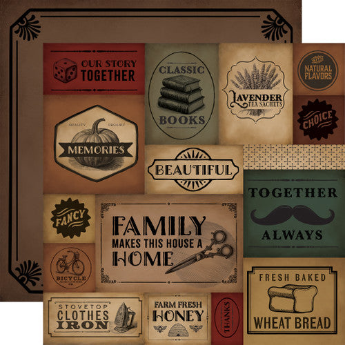 Vintage Market Collection Paper Pack 12"X12"
